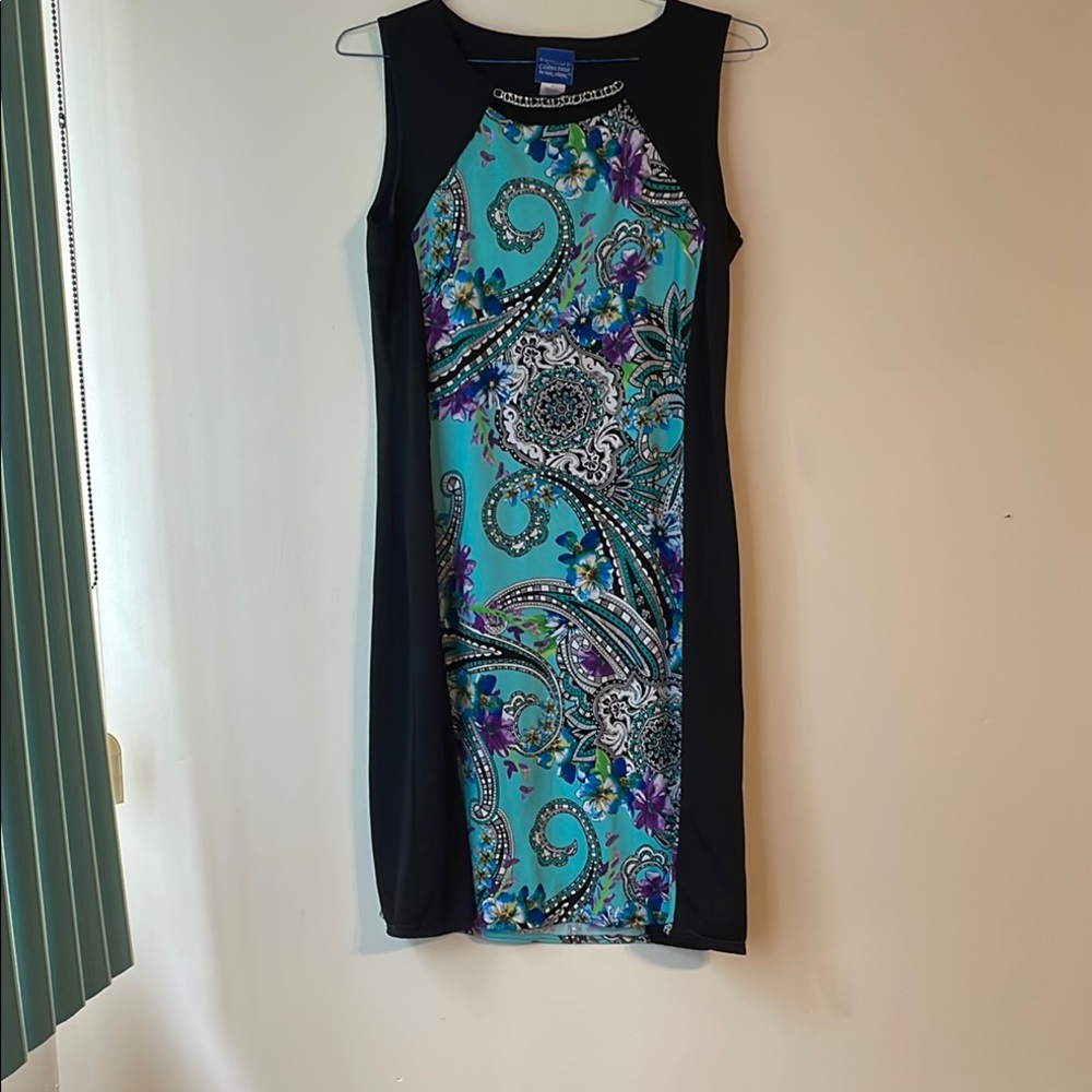Floral Paisley Sleeveless Dress